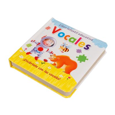 OEM fait sur commande de panneau de livres d'étude d'enfants de pouce 8X8 avec l'impression polychrome obligatoire durable