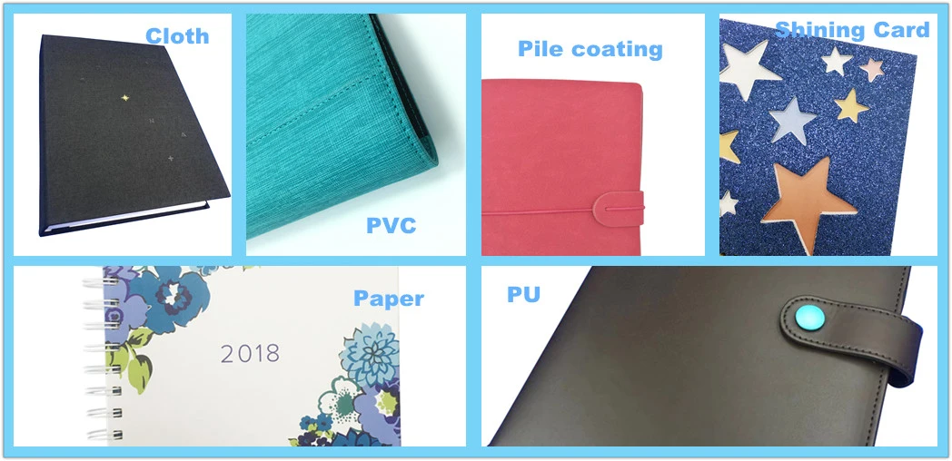 Planificateur coloré de luxe personnalisé d'Acedemic de carnet de 2022 hebdomadaires avec la poche intérieure et les étiquettes