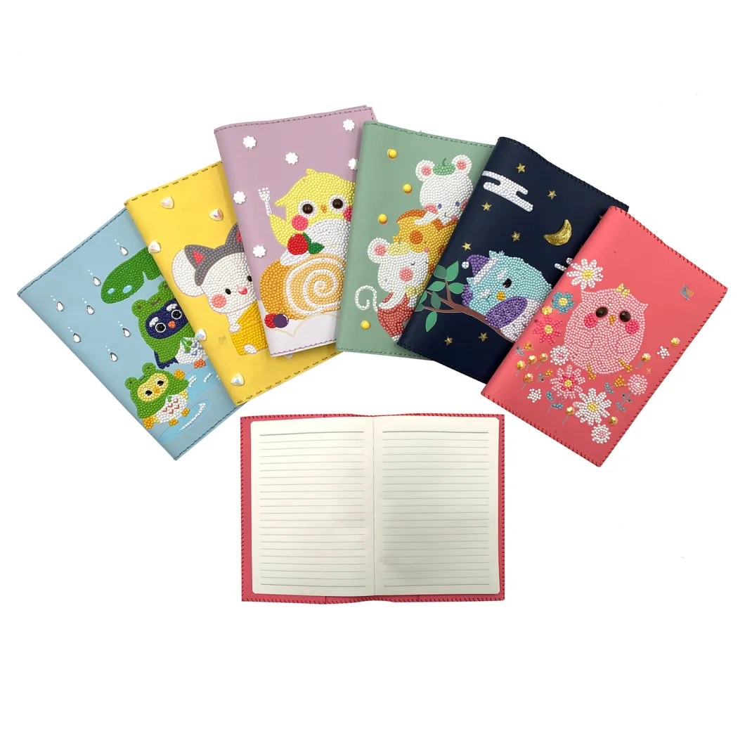 Wholesale DIY Promotion Gift Stationery Handmade Sewing PU Notebook