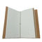 Beige A6 PU Leather Notebook Rubber Band Journal 100gsm 12x20cm