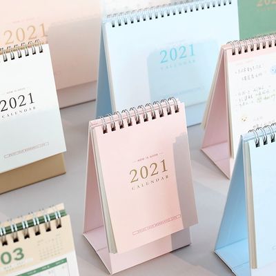 Impression 2022 colorée de bureau mensuelle de calendrier de bureau de carton petite